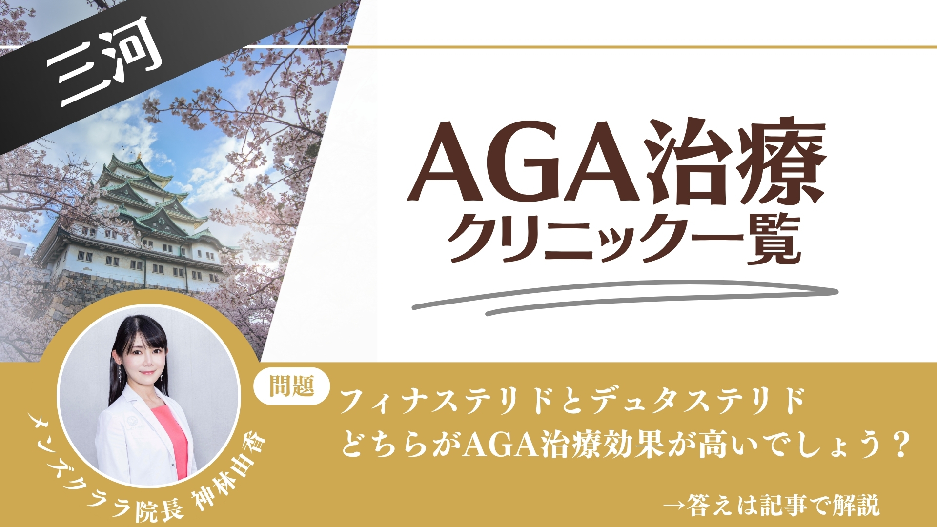 【安さを比較】三河でAGA治療・薄毛治療できるクリニック9選|後悔しない方法を解説